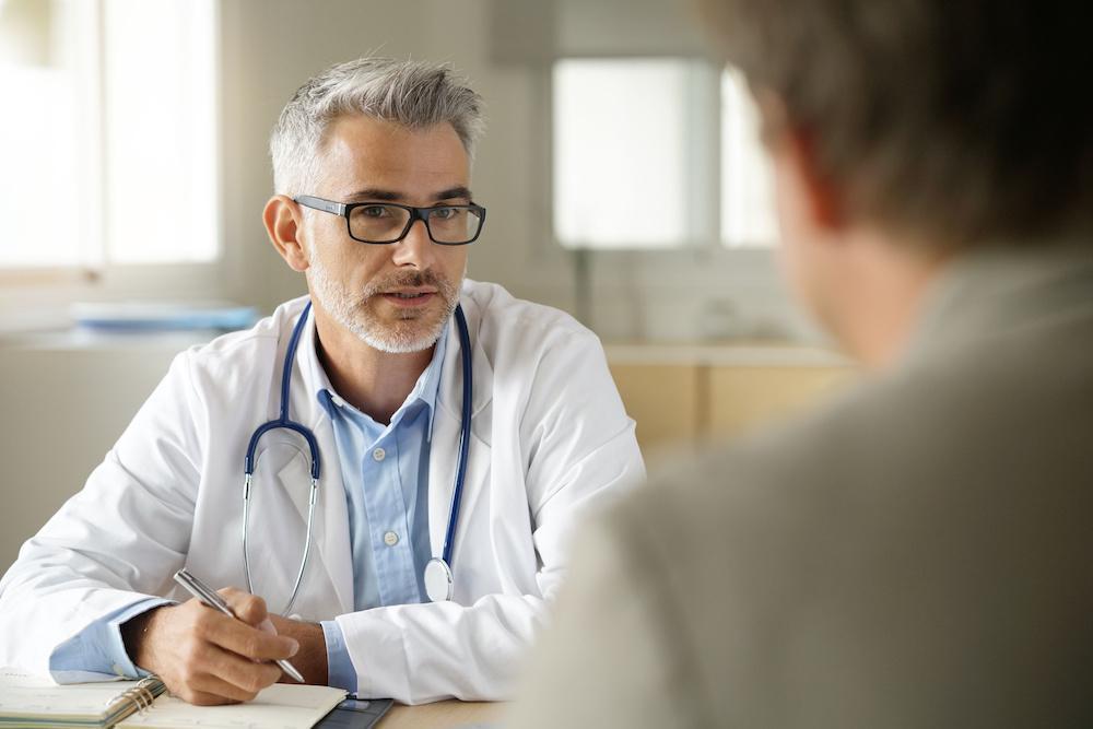 Doctor conducts an orthopedic evaluation